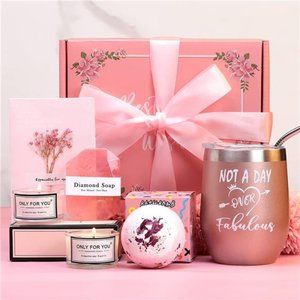Birthday Gifts For Women, Relaxing Spa Gift Box Basket For Her Mom Sister